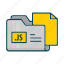 directory, document, extension, files, folder, js 