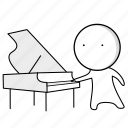 piano, musical, audio, song, music, multimedia, speaker