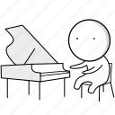 piano, musical, song, audio, piano keyboard, music, sound, play, instrument