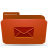 folder, red, mails