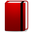 Moleskine, red icon - Free download on Iconfinder