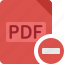 pdf, minus, file, paper, document, extension, remove, delete 