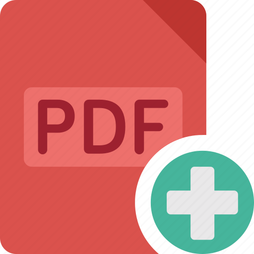 Pdf, plus, file, add, paper, document, extension icon - Download on Iconfinder