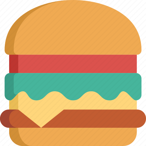Burger, eating, fast food, food, hamburger, kitchen, restaurant icon - Download on Iconfinder