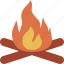 campfire, fire, hot, flame 