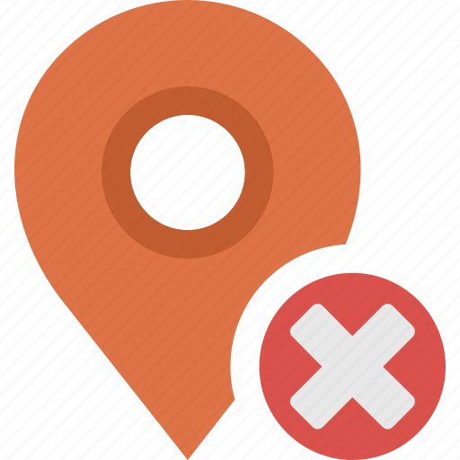 Marker, pin, delete, map, location, remove, close icon - Download on Iconfinder