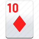 card, casino, deck, diamonds, poker, red