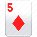 card, casino, deck, diamonds, poker, red