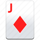 card, casino, deck, diamonds, j, jack, poker, red