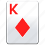 card, casino, deck, diamonds, k, king, poker, red 