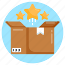 bonus reward, loyalty parcel, package ratings, cardboard, favourite parcel