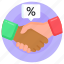 handshake, handclap, loyal partnership, deal, discount partnership 