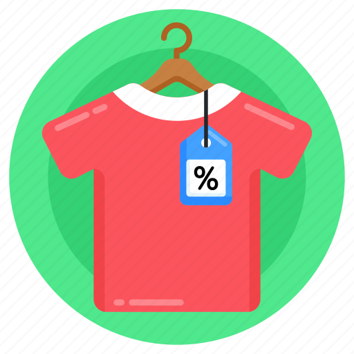 Clothes discount, shirt discount, sale product, apparel discount, tee shirt icon - Download on Iconfinder