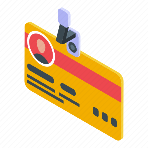 Identity, card, isometric icon - Download on Iconfinder