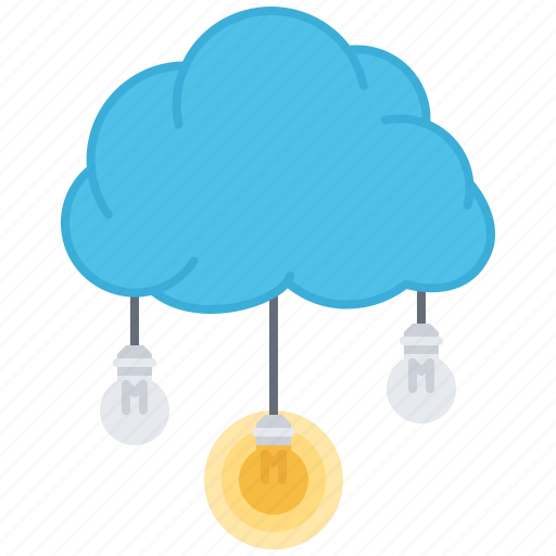 Air, brainstorm, bulb, cloud, idea, light, storm icon - Download on Iconfinder