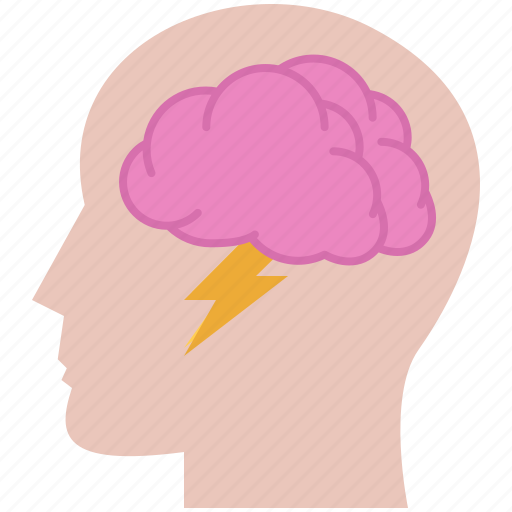 Brain, cloud, creative, head, idea, lightning, storm icon - Download on Iconfinder