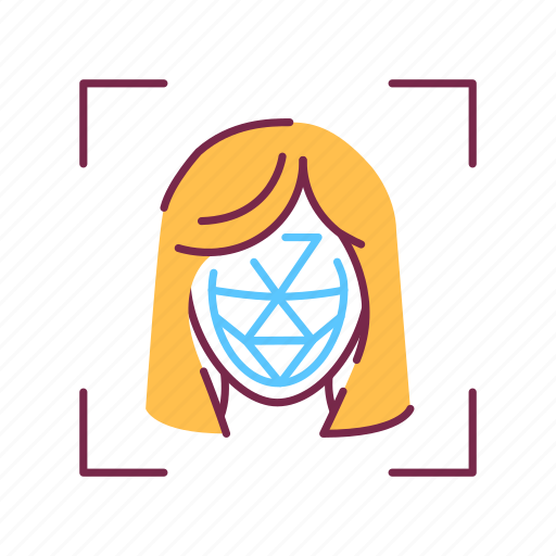 Avatar, face, female, identification, polygonal grid, woman icon - Download on Iconfinder