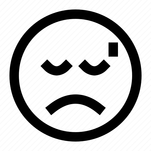 Confused, emoji, emoticon, face, tired icon - Download on Iconfinder