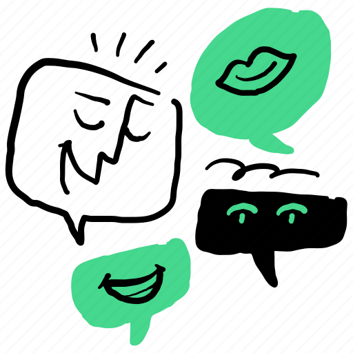 Communication, chat, conversation, group, talk, message, messaging illustration - Download on Iconfinder