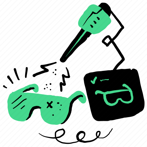 Technology, future, tech, glasses, goggles, safety, craft illustration - Download on Iconfinder