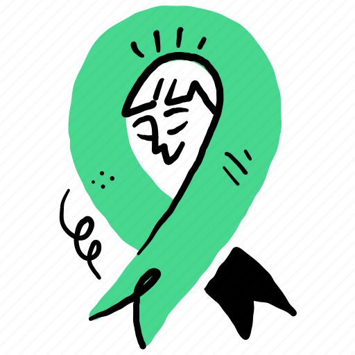 Health, wellness, ribbon, support, people, person, cancer illustration - Download on Iconfinder