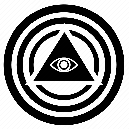 Eye, illuminati, pyramid, round, triangle icon - Download on Iconfinder