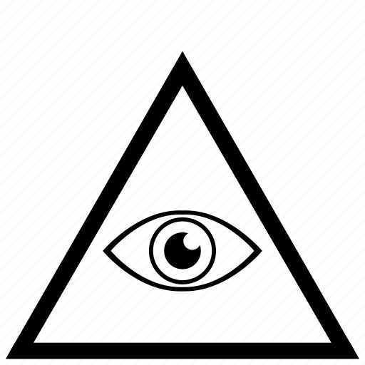 Border, eye, frame, illuminati, triangle icon - Download on Iconfinder