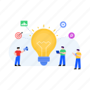 business idea, big idea, bright idea, innovation, creative idea 