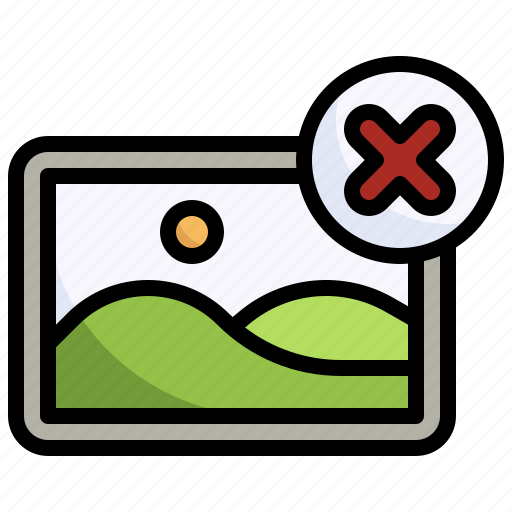 Delete, image, picture, landscape, file icon - Download on Iconfinder