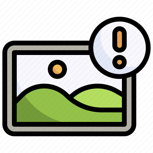 Warning, image, picture, landscape, file icon - Download on Iconfinder