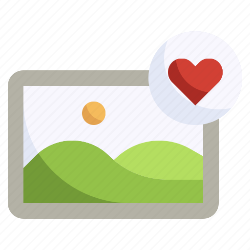 Favorite, heart, image, picture, landscape, file icon - Download on Iconfinder