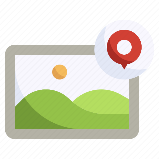 Pin, image, picture, landscape, file icon - Download on Iconfinder