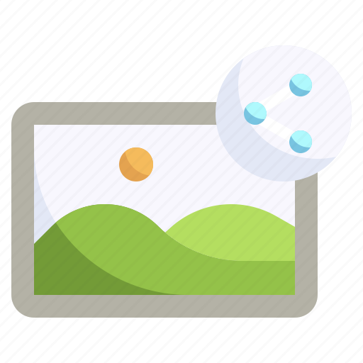 Share, image, picture, landscape, file icon - Download on Iconfinder