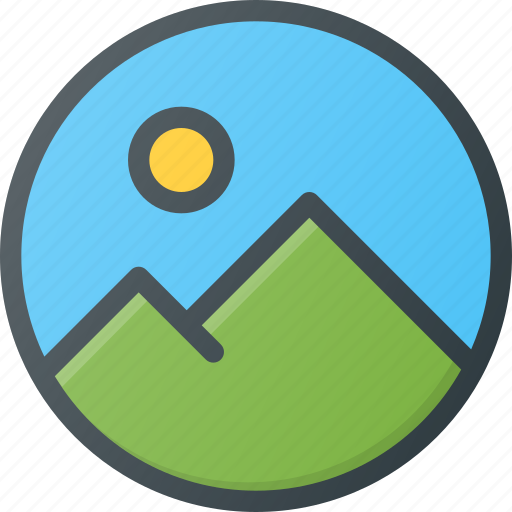 Image, photo, photography, picture, round icon - Download on Iconfinder