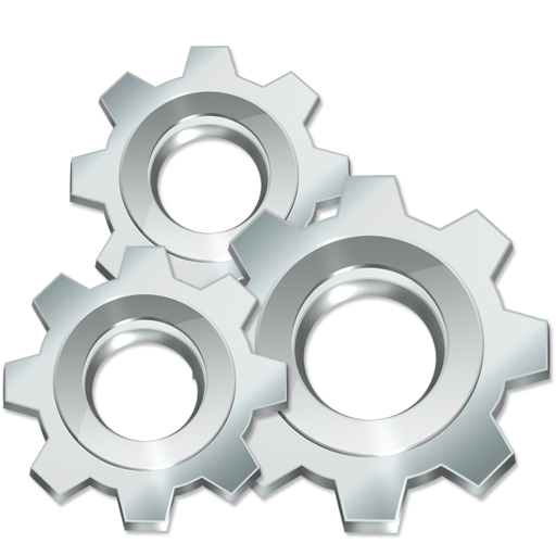 Execute, freeware, gears, settings, silver, utilities icon - Free download