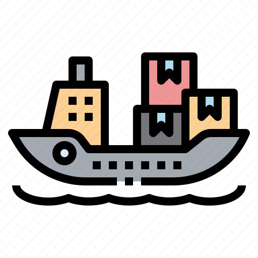 Ship, cargo, freighter, logistics, shipping icon - Download on Iconfinder