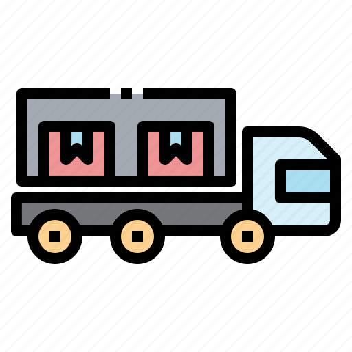 Truck, container, delivery, transport, logistic icon - Download on Iconfinder