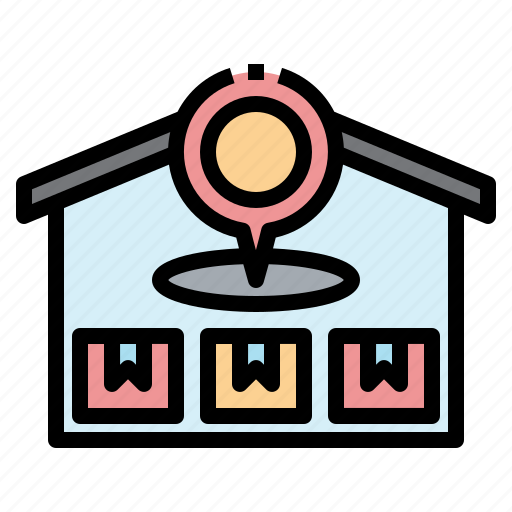Warehouse, stock, storage, location, storehouse icon - Download on Iconfinder
