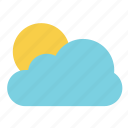 cloud, cloudy, day, forecast, sun, weather