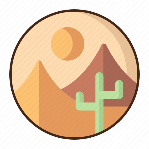Desert, landscape, nature, cactus icon - Download on Iconfinder