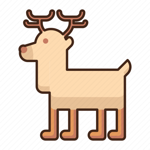 Reindeer, deer, animal icon - Download on Iconfinder