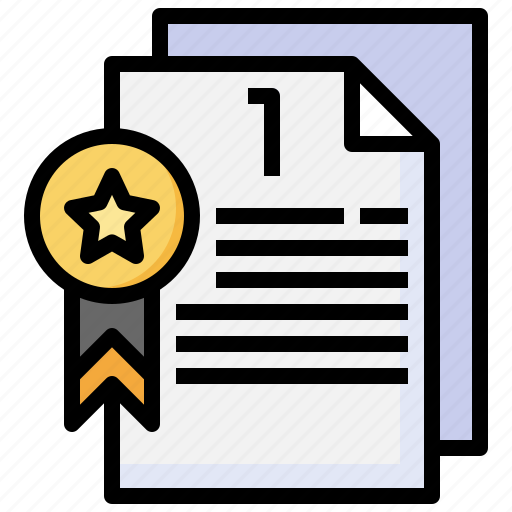 Document, reward, badge, archive, certificate icon - Download on Iconfinder