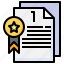 document, reward, badge, archive, certificate 