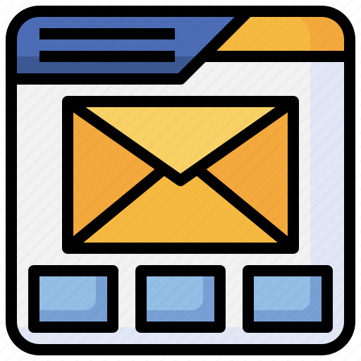 Mail, newsletter, online, marketing, browser, communications icon - Download on Iconfinder