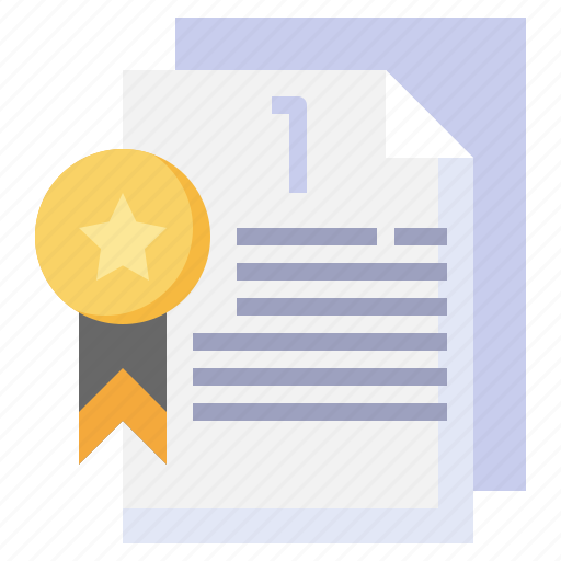 Document, reward, badge, archive, certificate icon - Download on Iconfinder