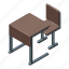 inclusive, education, chair, table, isometric 