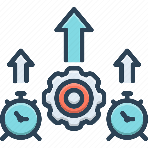 Efficiency, cogwheel, arrowheads, capacity, competence, marketing, productivity icon - Download on Iconfinder
