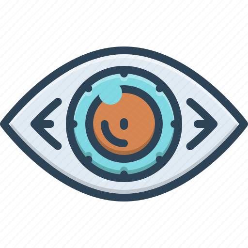 Vision, eye, eyeball, eyesight, observation, inspection, sense organ icon - Download on Iconfinder