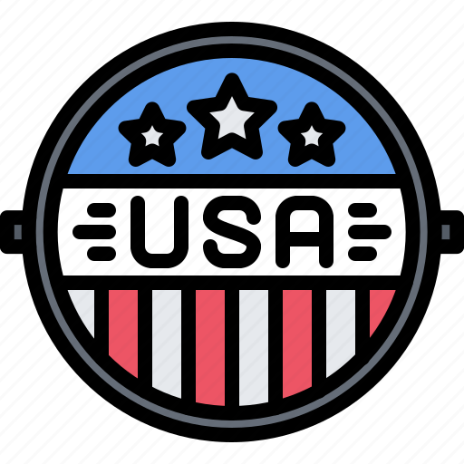 Badge, united, states, america, usa, nation, country icon - Download on Iconfinder