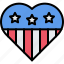 love, heart, flag, united, states, america, usa, nation, country 